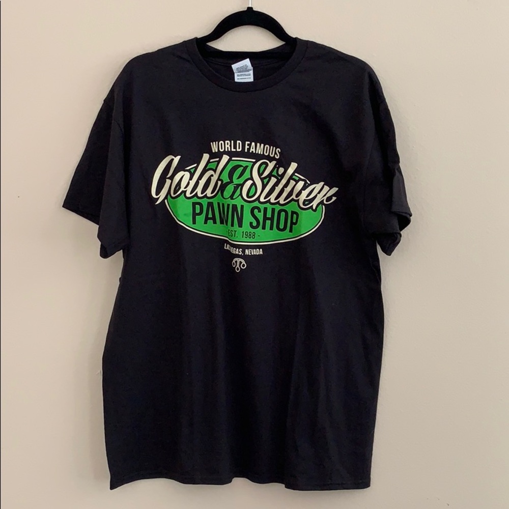 Pawn Stars Tee Shirt - Black/Green, NWOT, Large
